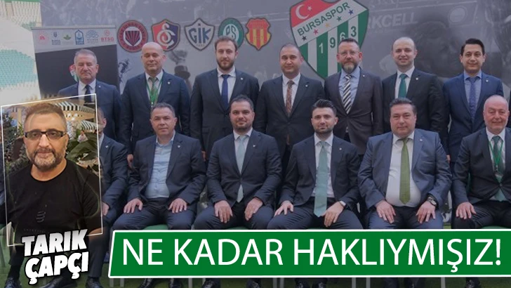 NE KADAR HAKLIYMIŞIZ ! 