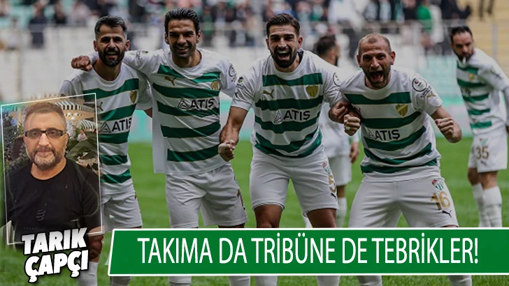 Takıma da tribüne de tebrikler!