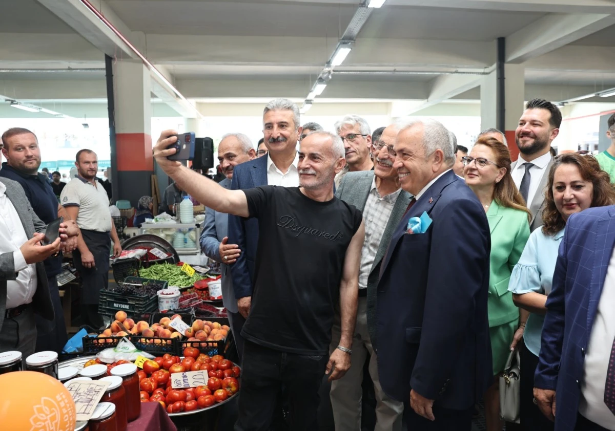 Nilüfer'de Çamlıca Pazar Alanı hizmete girdi 