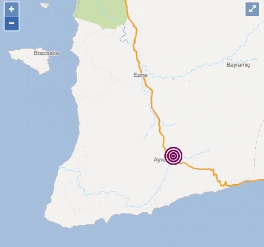 Çanakkale’de 3.1 büyüklüğünde deprem