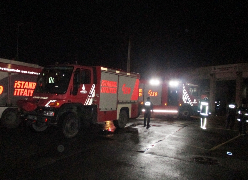 Beykoz’da itfaiye istasyonunda yangın