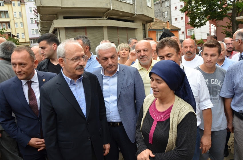 Kılıçdaroğlu Fatsa’da sel bölgesinde