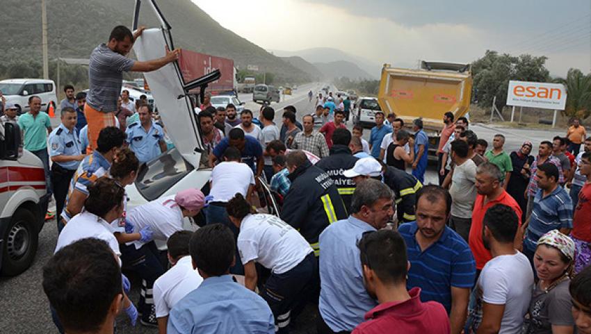 Muğla'da trafik kazası: 1 ölü, 5 yaralı