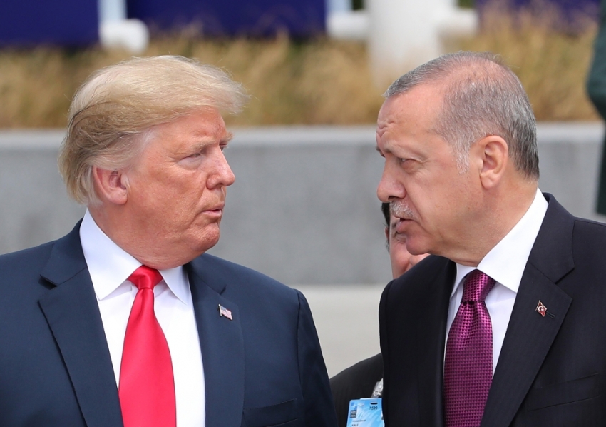 Erdoğan Trump’la görüştü