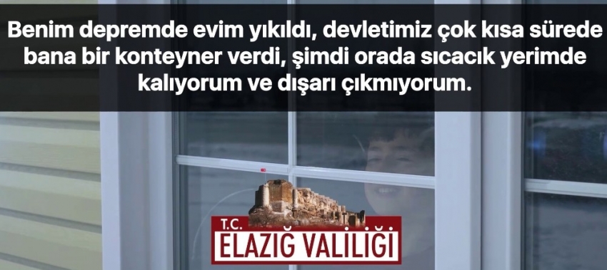 Elazığ Valiliğinden duygulandıran 