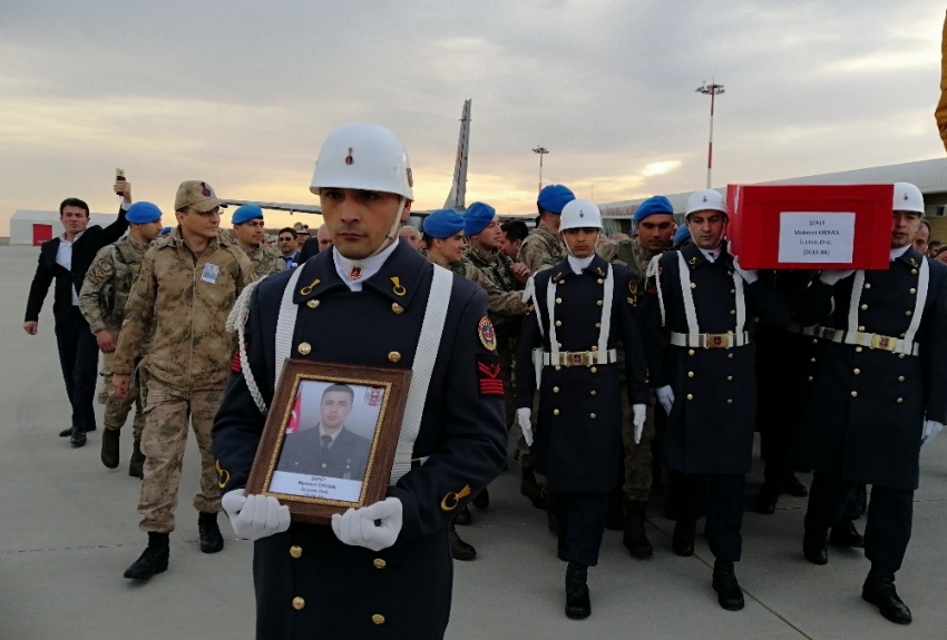 İdlib şehidi Adıyaman’da törenle karşılandı