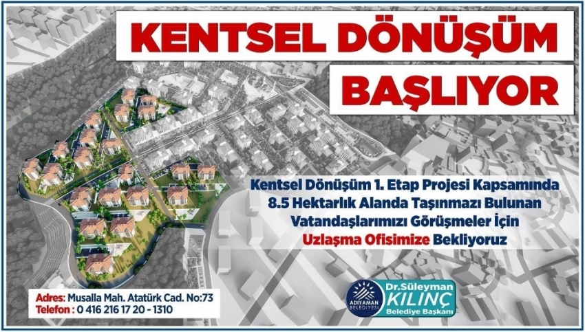 Kentsel dönüşüm icmal listesi askıya çıkarıldı