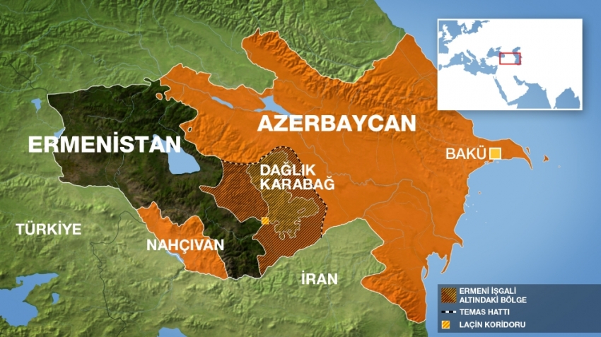 Azerbaycan-Ermenistan cephe hattı yeniden alev aldı