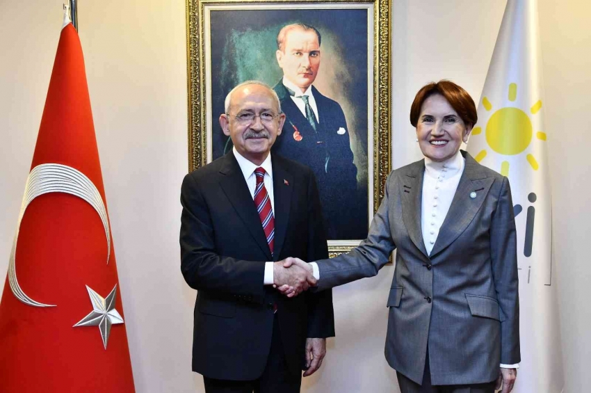 CHP Genel Başkanı Kılıçdaroğlu, İYİ Parti Genel Başkanı Akşener’i ziyaret etti