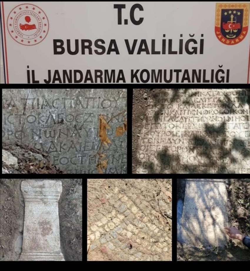 Bursa jandarmadan tarihi eser operasyonu