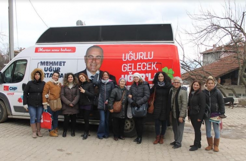 Bursa'da CHP'li kadınlar kırsala ağırlık verdi