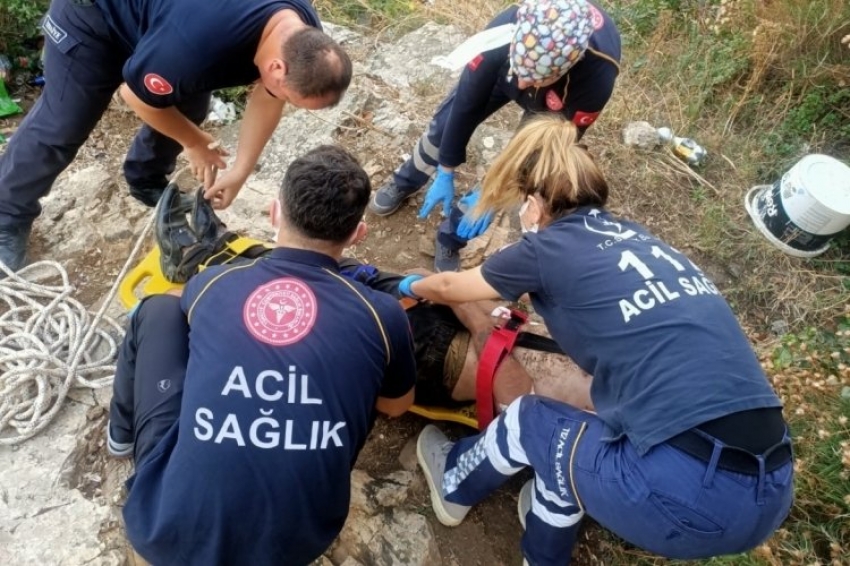 Yıldırım'da dilendi, Mudanya'da içki içerken kayalıklardan düştü