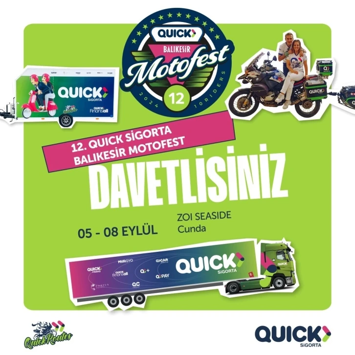 12’nci Uluslararası Quick Sigorta Balıkesir Motosiklet Festivali başlıyor
