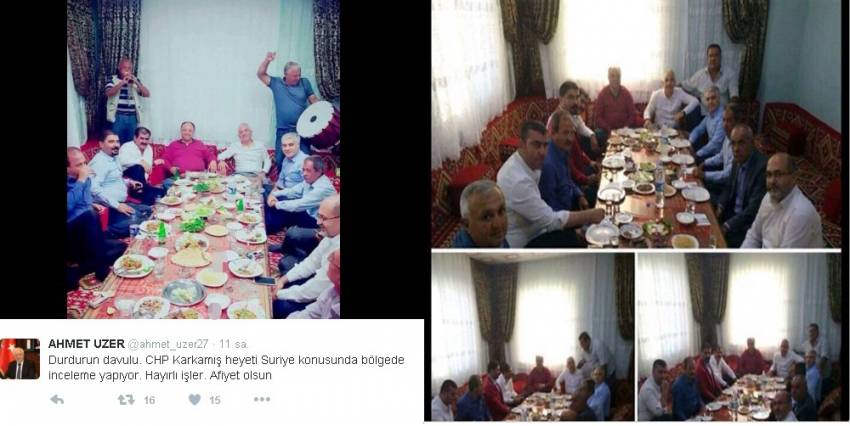 CHP heyetinin tepki toplayan fotoğrafları