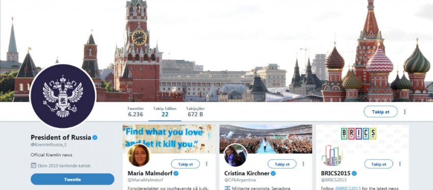 Kremlin Trump’a Twitter’dan tavır koydu