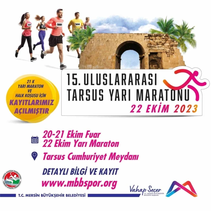 15. Tarsus Yarı Maratonu için kayıtlar başladı
