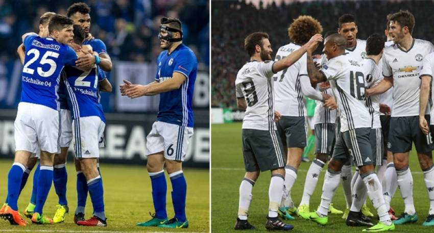 Schalke ve ManU son 16'da