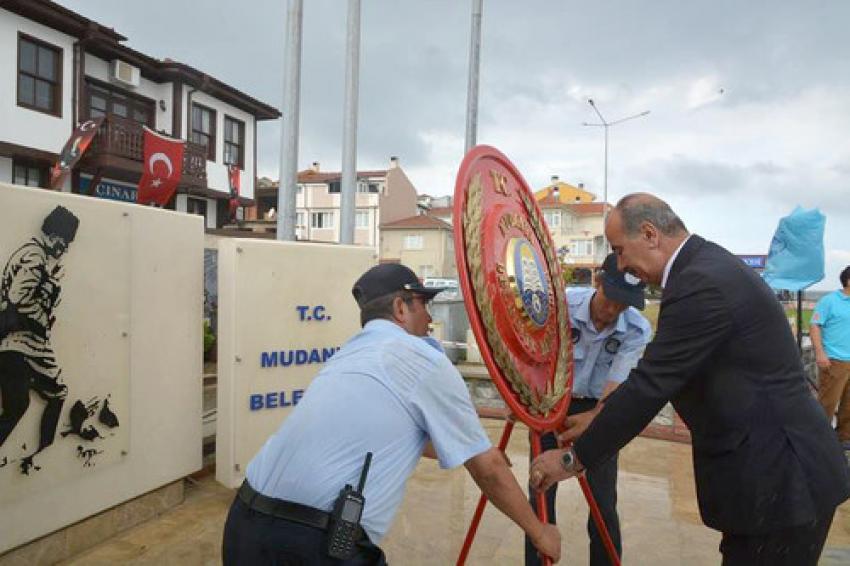 Tirilye'de yağmur altında kurtuluş kutlaması