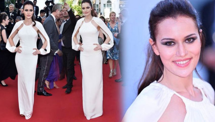 Fahriye Evcen, Cannes'ı salladı