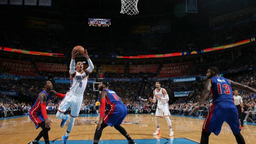 Westbrook'tan  kariyerinin 44. triple-double'ı