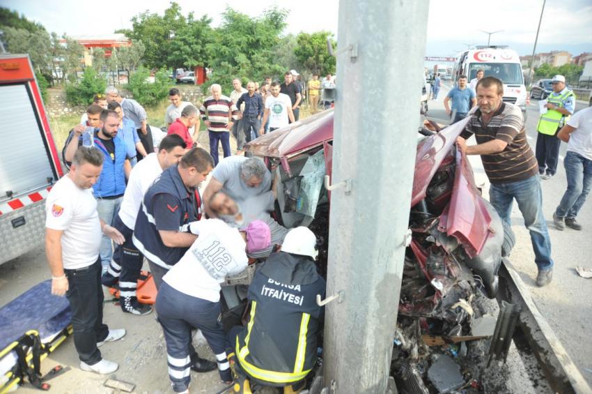 Bursa’da feci kaza! 