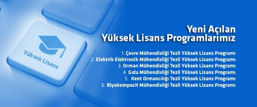 6 yeni Yüksek Lisans programı açıldı