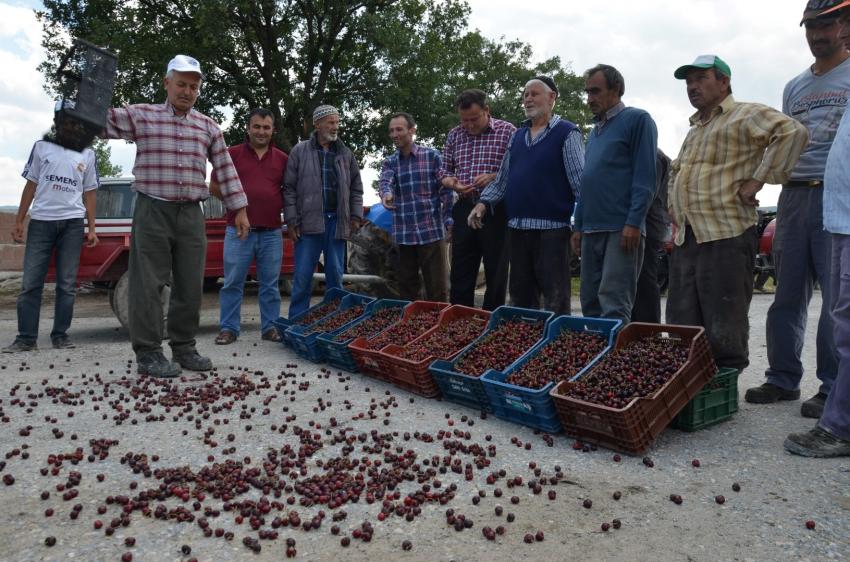 Bursa'da üretici yol kapattı