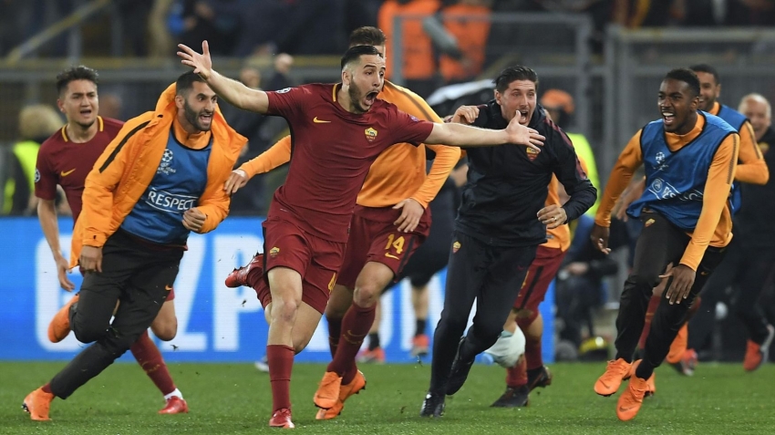 Barcelona'yı eleyen Roma, tarih yazdı