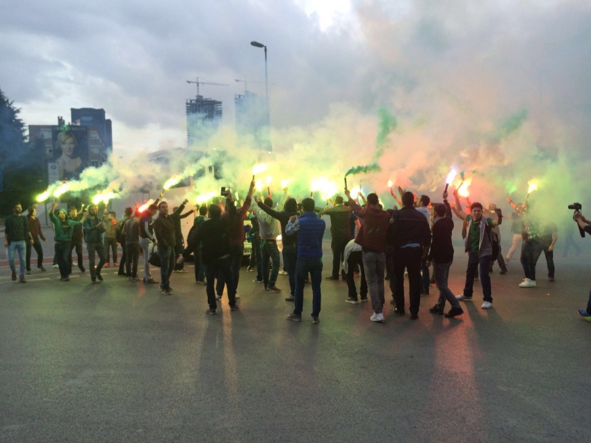 İstanbul'da Bursaspor'a muhteşem karşılama