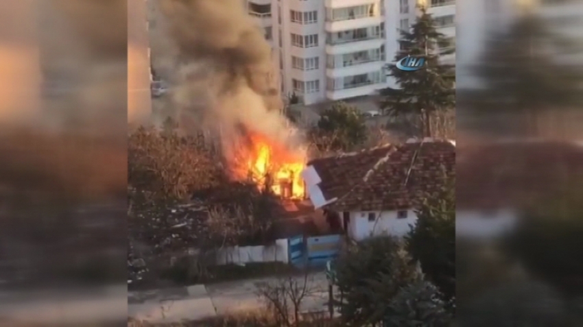 Ankara’da korkutan yangın