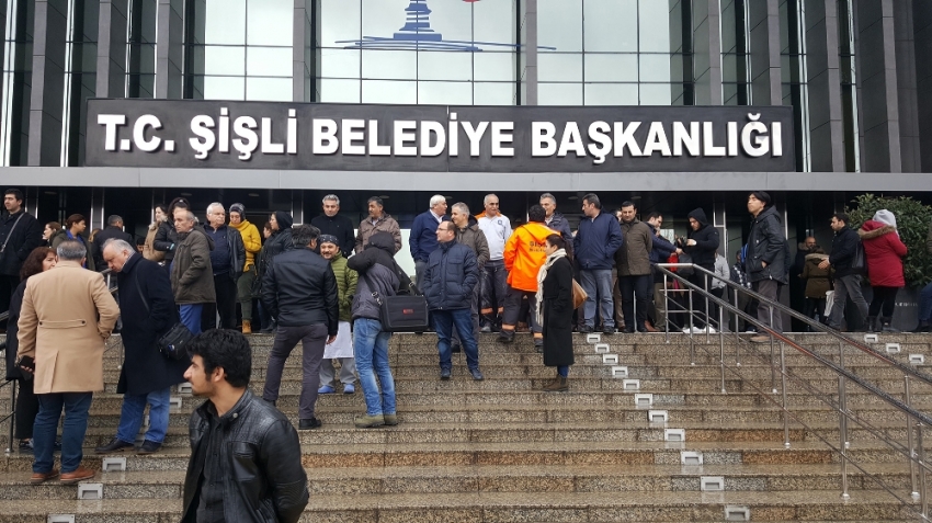 Şişli Belediyesinde yangın paniği