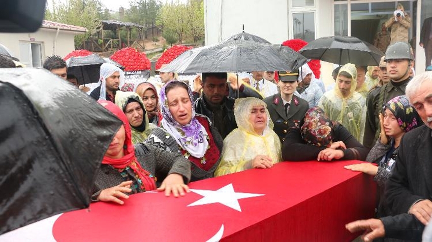 Şehit korucu için tören düzenlendi