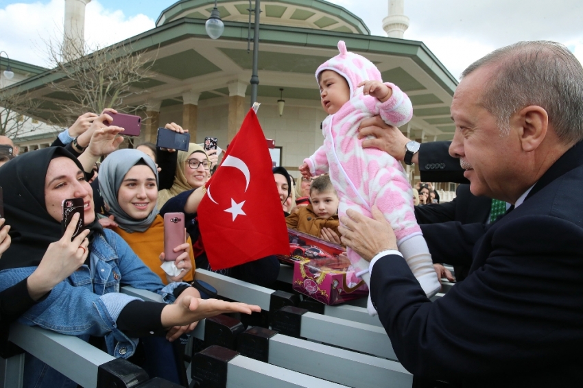 Cumhurbaşkanı Erdoğan’a sevgi seli