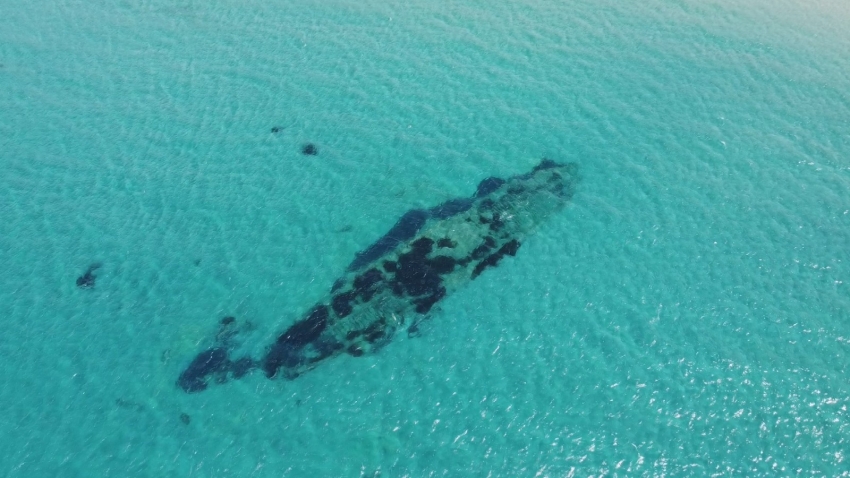 Çanakkale Savaşı’ndaki batık gemiler havadan görüntülendi