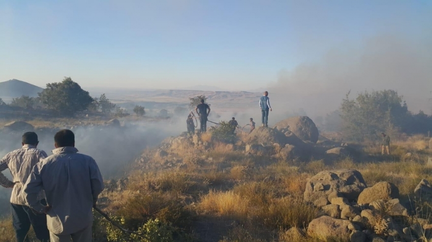 Aksaray’da Hasan Dağı’nda yangın paniği