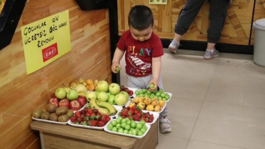 Çocuklar için 'göz hakkı reyonu' kuruldu!