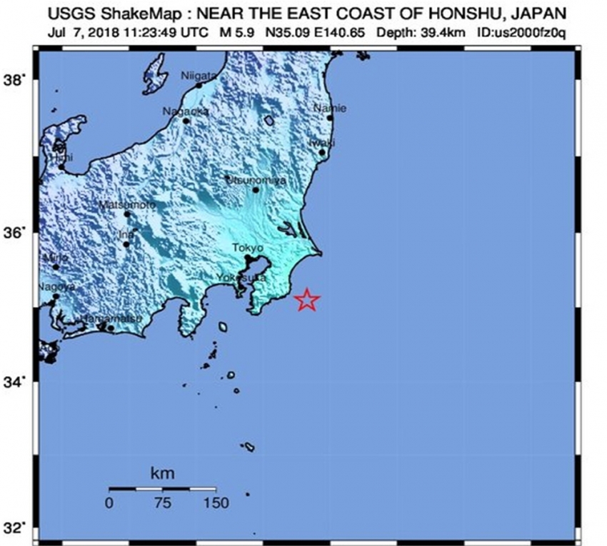 Japonya’da 6 büyüklüğünde deprem