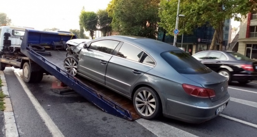 Vatan Caddesinde trafik kazası: 1 yaralı