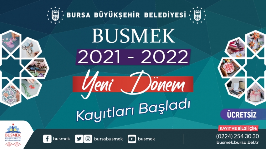 BUSMEK’te yeni dönem kayıtları başladı