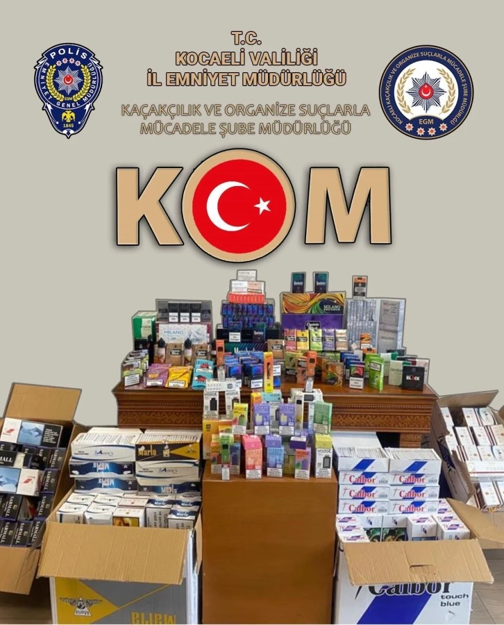 31 bin gümrük kaçağı makaron ele geçirildi
