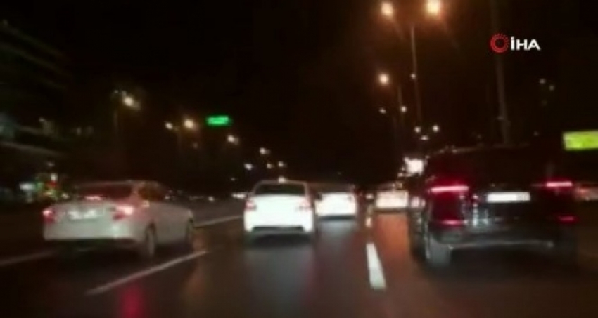 Makas atarak trafikte tehlike saçan magandalar yakalandı