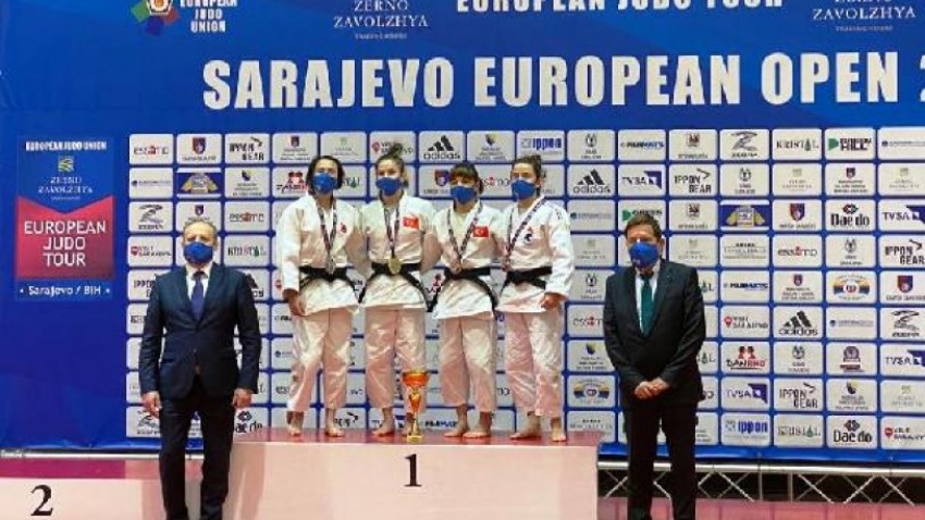 Judoda 2 altın, 1 gümüş ve 3 bronz madalya