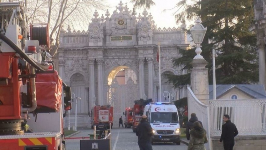 Dolmabahçe Sarayı'nda yangın çıktı!