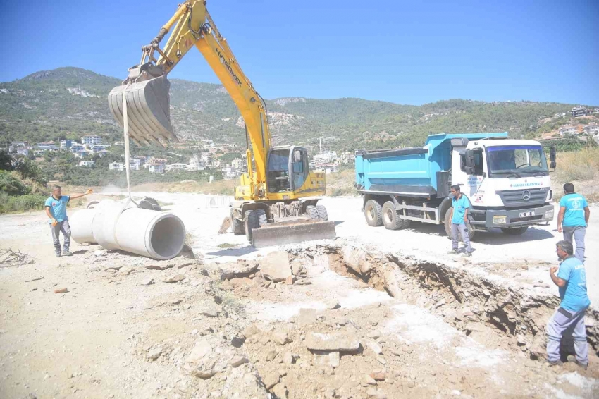 Belediye kış ayları için alt yapı çalışmalarına devam ediyor