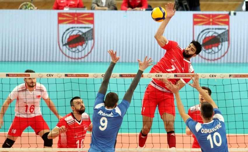 A Milli Erkek Voleybol Takımı, Avrupa Şampiyonası Elemeleri’ne galibiyetle başladı