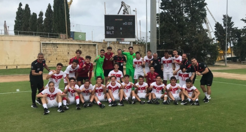 U17 Milli Futbol Takımı, Malta'yı 6-1 yendi