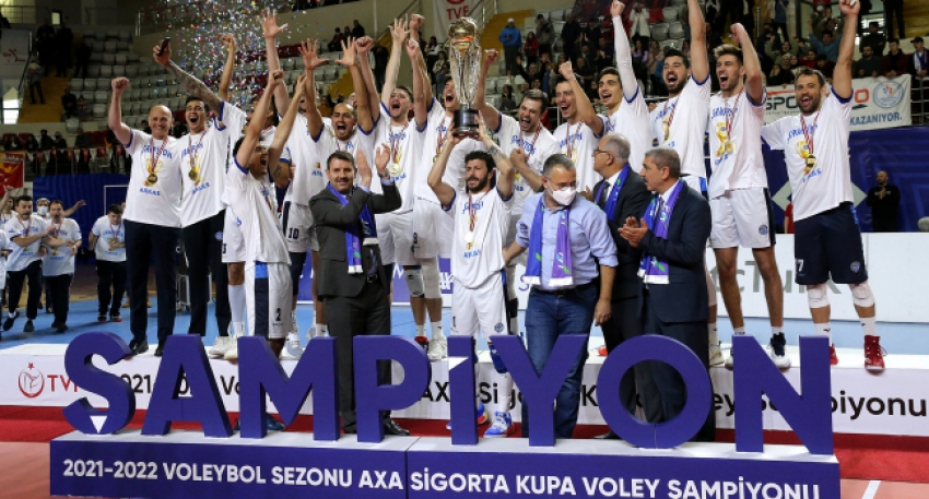 Kupa Voley'de şampiyon Arkas