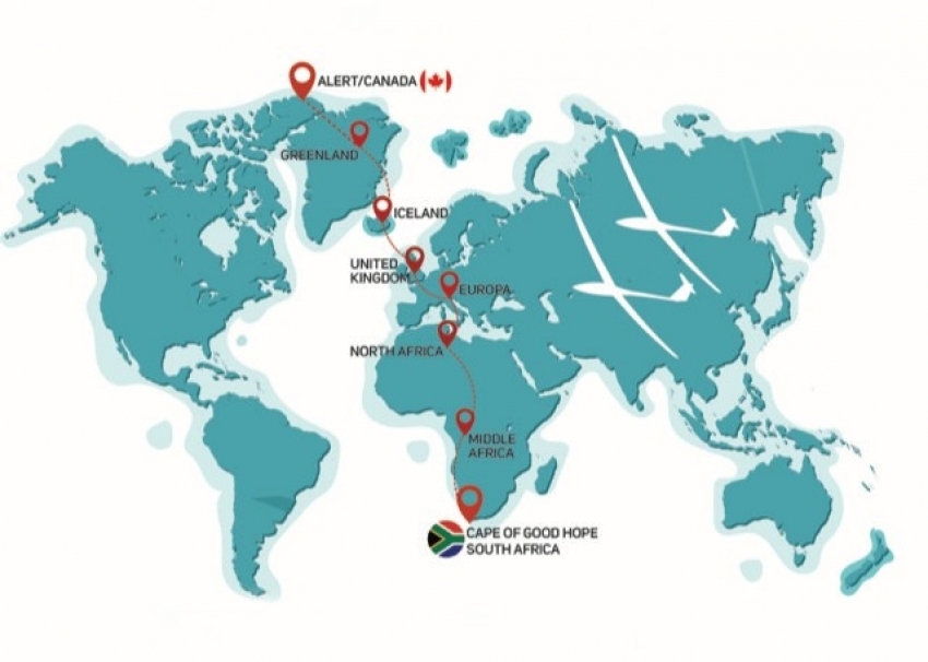 Türk pilot, dünyanın en kuzeyinden en güneyine planörle uçacak