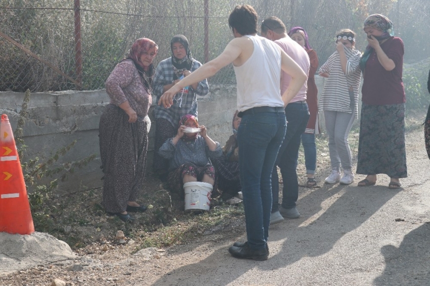 Hortum sonrası yangın çıktı