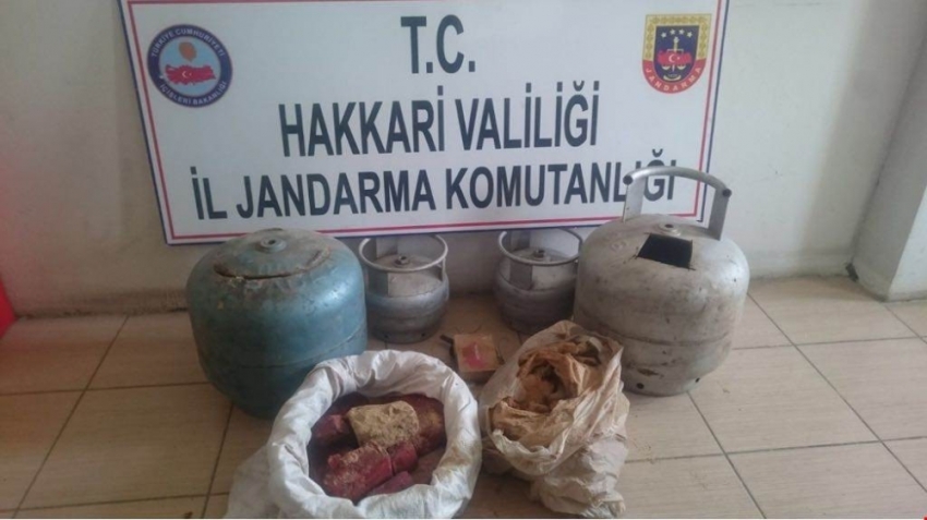 Hakkari’de 19 kilo plastik patlayıcı ele geçirildi